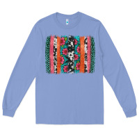 Colony Blue easter spring floral brushstroke Long Sleeve Tee - Artiststas