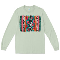 Matcha easter spring floral brushstroke Long Sleeve Tee - Artiststas