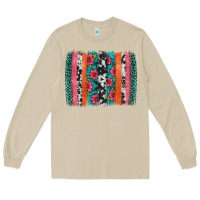 Mushroom easter spring floral brushstroke Long Sleeve Tee - Artiststas