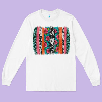 Easter Spring Floral Brushstroke Long Sleeve Tee Designed By Artiststas
