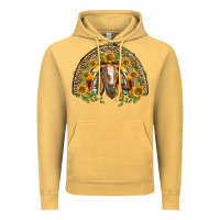 Vintage Mustard Western Leopard Sunflower Goat Rainbow Vintage Hoodie - BarkalooDesign