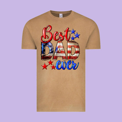 Best Dad Ever Vintage Tee Designed By Lillyallendesigns