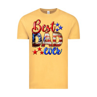 Vintage Mustard Best Dad Ever Vintage Tee - LillyAllenDesigns