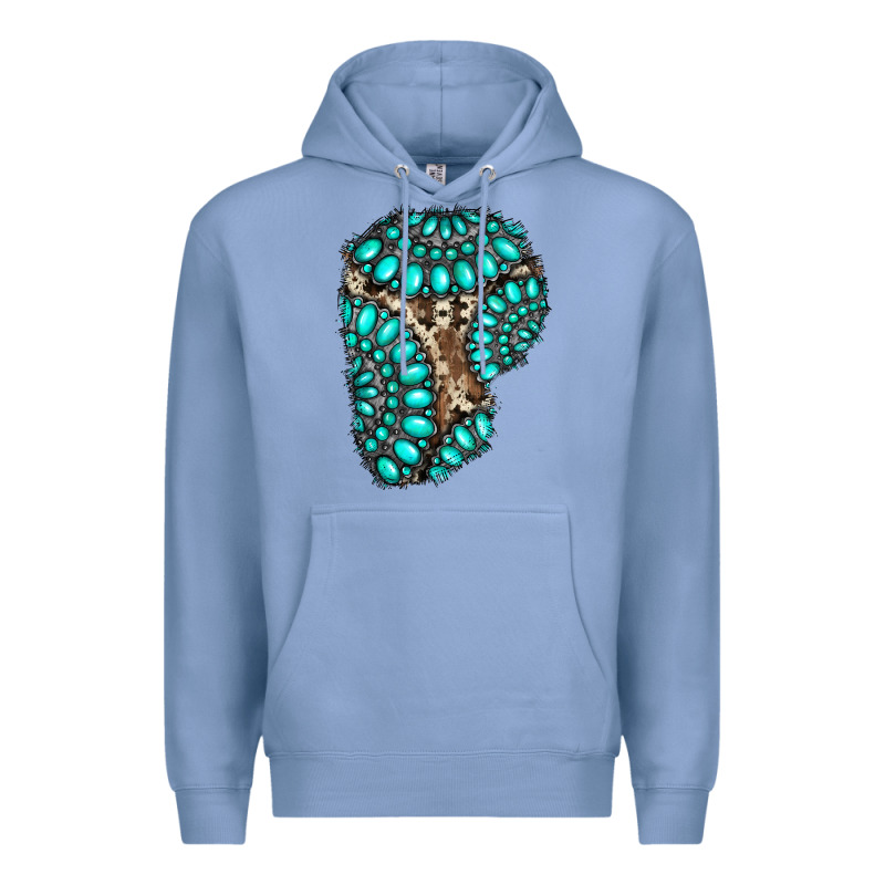 Gemstone Cowhide Patches Premium Hoodie by RanaPortraitStore | Teevron