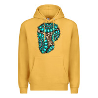 Mustard gemstone cowhide patches Premium Hoodie - RanaPortraitStore