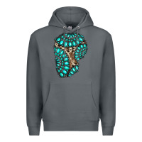 Rock gemstone cowhide patches Premium Hoodie - RanaPortraitStore