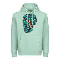 Seafoam gemstone cowhide patches Premium Hoodie - RanaPortraitStore