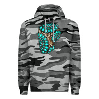 Slate Camo gemstone cowhide patches Premium Hoodie - RanaPortraitStore