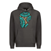 Smoke gemstone cowhide patches Premium Hoodie - RanaPortraitStore