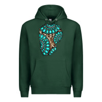 Sports Green gemstone cowhide patches Premium Hoodie - RanaPortraitStore