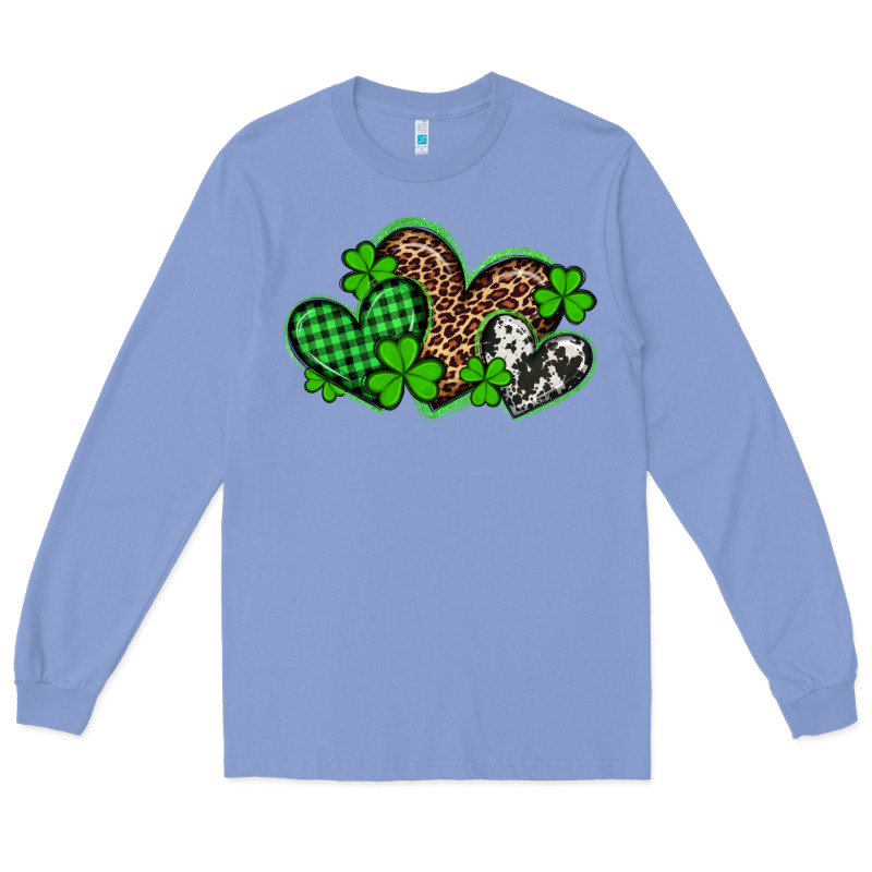 St Patricks Day Western Hearts Long Sleeve Tee by Artiststas | Teevron