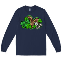 Navy st patricks day western hearts Long Sleeve Tee - Artiststas