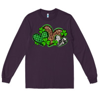Plum st patricks day western hearts Long Sleeve Tee - Artiststas