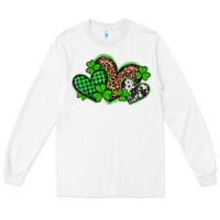 White st patricks day western hearts Long Sleeve Tee - Artiststas