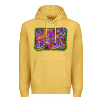 Antique Gold mardi gras mask background Premium Hoodie - BarkalooDesign