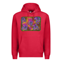 Cardinal mardi gras mask background Premium Hoodie - BarkalooDesign