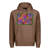 Chestnut mardi gras mask background Premium Hoodie - BarkalooDesign