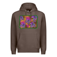 Coffee mardi gras mask background Premium Hoodie - BarkalooDesign