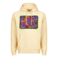 Pina Colada mardi gras mask background Premium Hoodie - BarkalooDesign