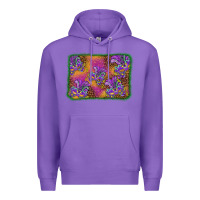 Purple mardi gras mask background Premium Hoodie - BarkalooDesign