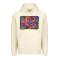 Sandshell mardi gras mask background Premium Hoodie - BarkalooDesign
