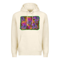Tofu mardi gras mask background Premium Hoodie - BarkalooDesign