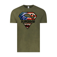 Vintage Olive American Superdad Vintage Tee - LillyAllenDesigns