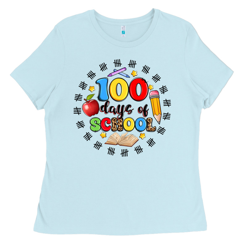 100 Days Of School Ladies Tee by Artiststas | Teevron