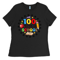Black 100 days of school Ladies Tee - Artiststas