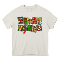 Cream Merry Vibes Heavy Core Tee - FaDigitalArtStudio