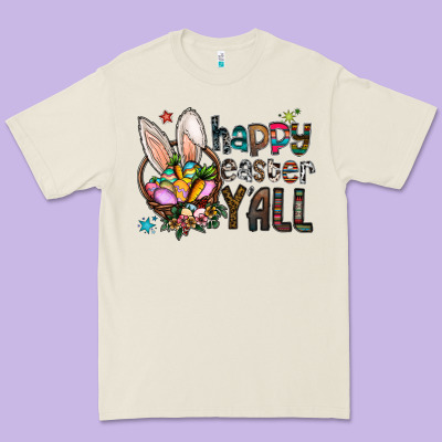 Happy Easter Y'all Premium Tee Designed By Cowhidedigitalart