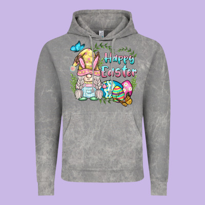 Happy Easter Bunny Gnome Vintage Hoodie Designed By Barkaloodesign
