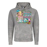 Cloud Rock happy easter bunny gnome Vintage Hoodie - BarkalooDesign