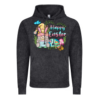 Vintage Black happy easter bunny gnome Vintage Hoodie - BarkalooDesign