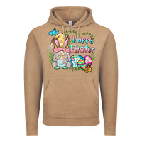 Vintage Coffee happy easter bunny gnome Vintage Hoodie - BarkalooDesign