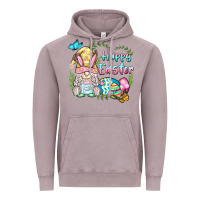 Vintage Zinc happy easter bunny gnome Vintage Hoodie - BarkalooDesign