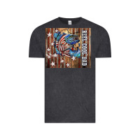 Vintage Black Western Reel Cool Dad American Vintage Tee - LillyAllenDesigns