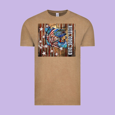 Western Reel Cool Dad American Vintage Tee Designed By Lillyallendesigns
