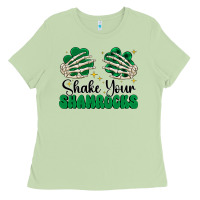 Matcha shake your shamrocks Ladies Tee - CowhideDigitalArt