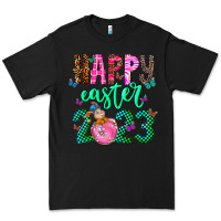 Black Happy Easter Premium Tee - CowhideDigitalArt