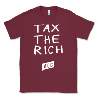 Burgundy aoc tax the rich Classic Tee - baoMotion