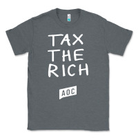 Charcoal Heather aoc tax the rich Classic Tee - baoMotion