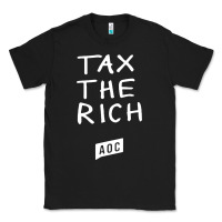 Black aoc tax the rich Classic Tee - baoMotion