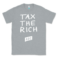Heather Grey aoc tax the rich Classic Tee - baoMotion