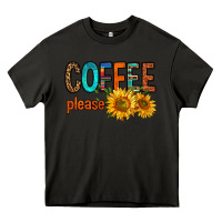 Asphalt coffee please western doodle letters Heavy Core Tee - FaDigitalArtStudio