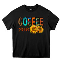 Black coffee please western doodle letters Heavy Core Tee - FaDigitalArtStudio