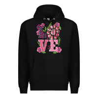 Black walentine's day love gemstones Premium Hoodie - BarkalooDesign