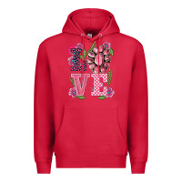 Cardinal walentine's day love gemstones Premium Hoodie - BarkalooDesign