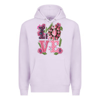 Lilac walentine's day love gemstones Premium Hoodie - BarkalooDesign