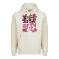 Oatmeal Heather walentine's day love gemstones Premium Hoodie - BarkalooDesign